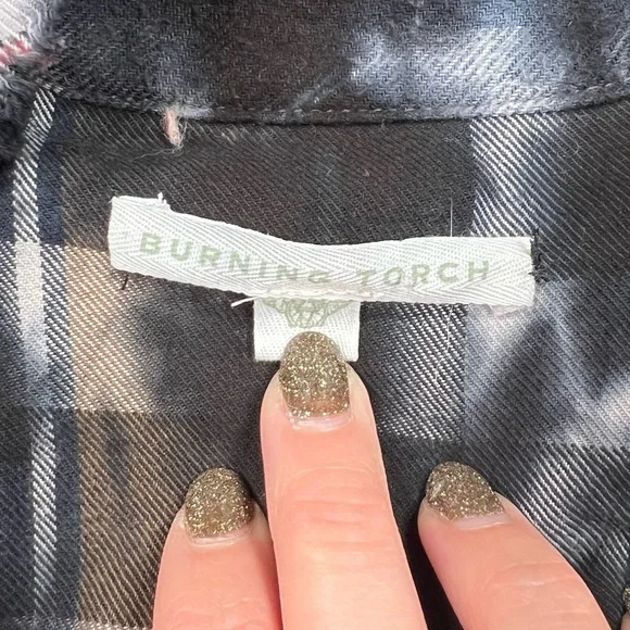 Patchwork Flannel Dress M - Picture 11 of 14